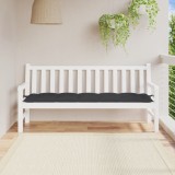 Perna banca de gradina, negru, 180x50x7 cm, material oxford GartenMobel Dekor, vidaXL