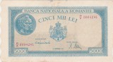 Bancnotă Rom&acirc;nia 5000 lei 1944 BNR, seria R/2 0994241