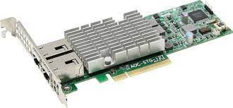 Placa de retea server Supermicro AOC-STG-i2T 2-Port 10 Gigabit PCI-E x8 RJ45 foto