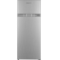 Frigider cu 2 usi Heinner HF-H2206SE++, 206 l, H 143 cm, Clasa E, Argintiu/Gri