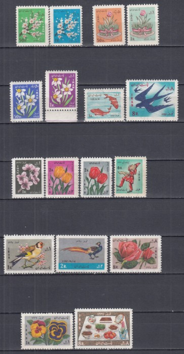 IRAN 1964/1965/1966/1967/1968/1969/1970 ANUL NOU IRANIAN SERII MNH
