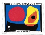 Romania (350) - Inundatia II (Joan Miro), 1970 - neobliterata