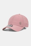 New Era sapca culoarea roz, neted, 60595161
