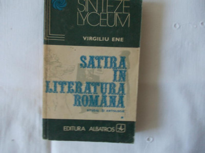 Satira in literatura romana vpl.1-2 Virgiliu Ene 1972 foto