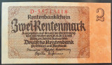 Cumpara ieftin Bancnota 2 RENTENMARK - GERMANIA NAZISTA, anul 1937 *cod 645 = A.UNC