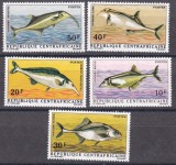 Africa Centrala 1971 fauna marina MI 234-238 MNH, Nestampilat