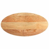 Cumpara ieftin Blat de masa maro deschis 120x60x4 cm lemn masiv de stejar oval