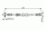 Conducta / cablu frana VW FOX (5Z1, 5Z3) (2003 - 2016) BOSCH 1 987 476 978