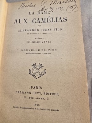 La dame aux camelias - Alexandre Dumas Fils foto