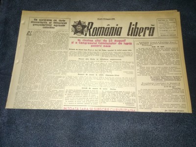 ZIARUL ROMANIA LIBERA 18 AUGUST 1950 RAZBOI COREEA foto