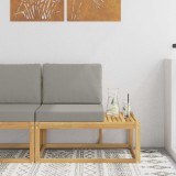 vidaXL Canapea de exterior Alb 91 x 63 x 73 cm Lemn Solid de Acacia 901479