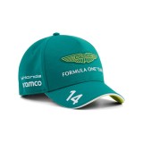 Czapka baseballowa męska zielona Team Aston Martin F1 2023 - Universală