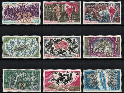 MONACO 1969 - An complet, serii complete MNH (10 imagini) / Michel 30&amp;euro; foto