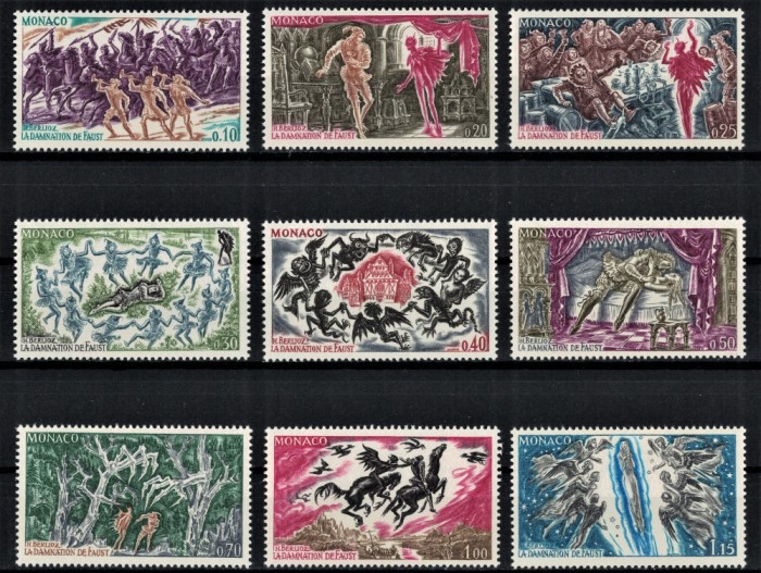 MONACO 1969 - An complet, serii complete MNH (10 imagini) / Michel 30&euro;