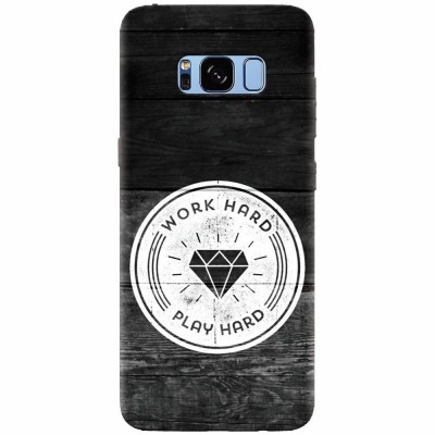Husa silicon pentru Samsung S8, Work Hard Play Hard foto
