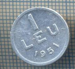 AX 782 MONEDA- ROMANIA - 1 LEU -ANUL 1951 -STAREA CARE SE VEDE