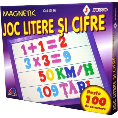 Joc educativ- Litere si cifre magnetice foto