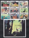 Grenada Grenadine 1980 - Walt Disney - &bdquo;Bambi&rdquo;, Serie + Colita, MNH