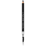 Note Cosmetique Natural Look creion pentru sprancene cu pensula 06 Black 1,08 g
