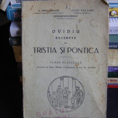 OVIDIU EXCERPTE DIN TRISTIA SI PONTICA CLASA VI LICEALA - G. POPA LISSEANU