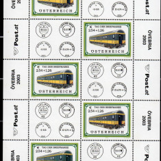 AUSTRIA 2003, Transport feroviar, serie neuzata, MNH