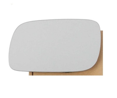 Geam oglinda exterioara cu suport fixare VW Touareg (7l), 10.2002-12.2006, partea Stanga, incalzit; sticla convexa; geam cromat, Aftermarket foto
