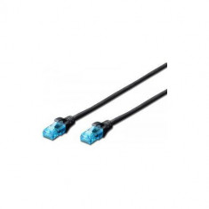 Patchcord Digitus Premium UTP CAT5e 0.25m Black foto