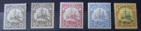 Imperiul German - Colonii 1900-1901 Seria Tip "Iachtul Imperial Hohenzollern" Karolinen,3 Pf, 3 Pf, 10 Pf, 20 Pf, 25 Pf, Set de 5 Valori) - FD1
