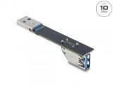 Extensie USB 10Gbps T-M unghi 90 grade jos, Delock 67422