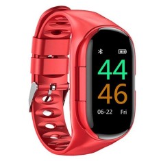 Bratara Smart Fitness cu Casti Bluetooth InEar Techstar&reg; M1 Bluetooth 5.0, HD TFT, Incarcare USB, Greutate 36g, Control Touch, Incarcare Magnetica, Ro