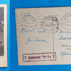 Carte Postala veche circulata anul 1943 CENZURAT - trimisa pe front - piesa rara