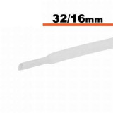 Tub termocontractibil alb 32mm/ 16mm 0.5m