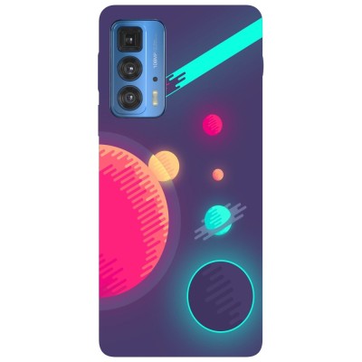 Husa compatibila cu Motorola Edge 20 Lite model Neon Meteor Shower, Silicon, TPU, Viceversa foto