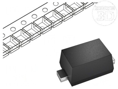 Diodă redresoare SMD 400V 3A M2F Ufmax 1,1V Ifsm 75A Ir 10uA foto