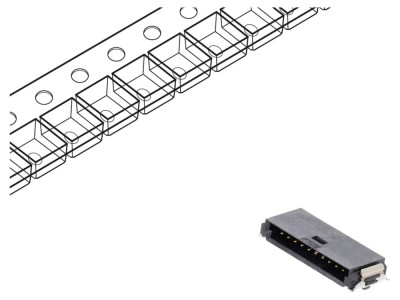 Conector cablu-placă 10 pini SMT orizontal TE Connectivity foto
