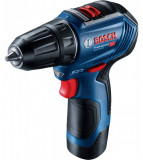 Masina de gaurit si insurubat Bosch Professional GSR 12V-30, cu 2 acumulatori 12 Volti, 2 Ah (06019G9000)