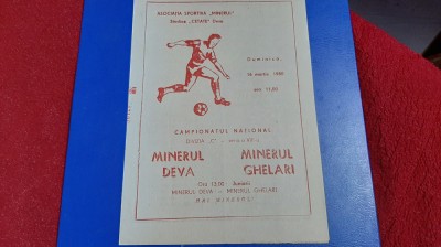 program Minerul Deva - Minerul Ghelari foto