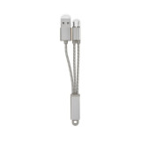 Cumpara ieftin Cablu incarcare 2 in 1 lightning +micro usb Ldnio LC86 Gri