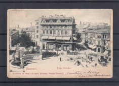 BUCURESTI PIATA SARINDAR RESTAURANT COSMA TRASURI CLASICA CIRC. 1903 UPU foto
