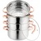 Set de 5 piese, oala pentru fiert cu abur, inox, diametru 22 cm, capacitate 4 litri, Klausberg