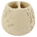 Suport periute dinti, Kadda Rock BPO-0573B, polirasina, finisaj piatra, 11 x 8.5 cm