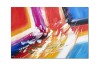 Tablou abstract pictat manual, Reflexii abstracte, 90x60cm ulei pe panza, gata de agatat pe perete