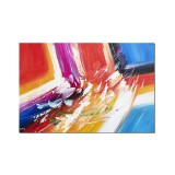 Tablou abstract pictat manual, Reflexii abstracte, 90x60cm ulei pe panza, gata de agatat pe perete