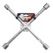 Cheie tubulara in cruce pentru roti CrV 17x19x21x22 mm YATO