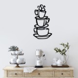 Cumpara ieftin Tablou metalic Coffee Negru 40x75 cm