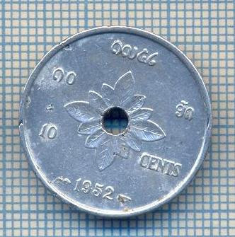 AX 469 MONEDA- LAOS -10 CENTS -ANUL 1952 -STAREA CARE SE VEDE