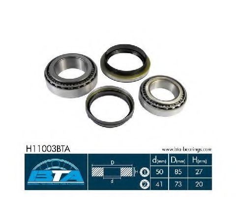 Set rulment roata NISSAN PICK UP III (D22) (1997 - 2016) BTA H11003BTA