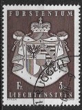 B1164 - Lichtenstein 1969 - Heraldica stampilat,serie completa