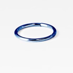 Piercing Ureche Circular - 1.2x8 - albastru