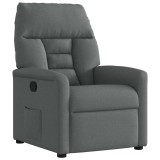 VidaXL Fotoliu rabatabil gri &icirc;nchis, material textil 4015543
